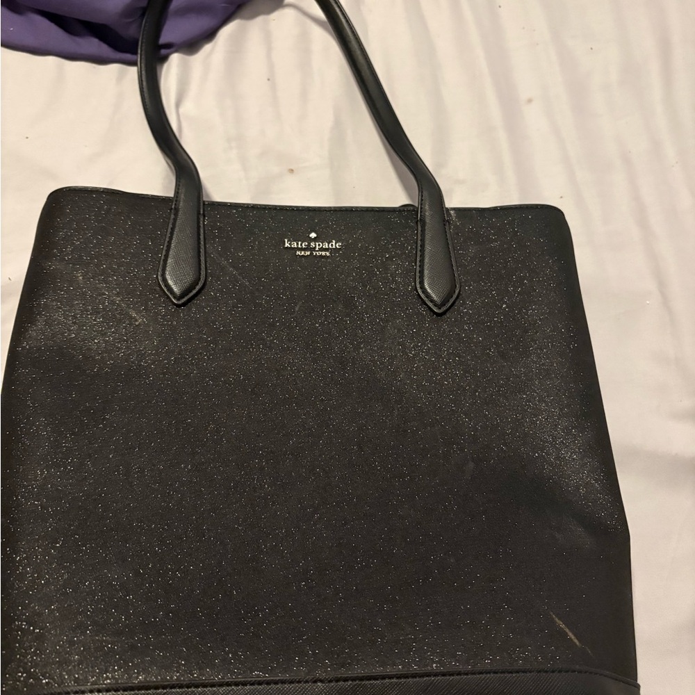Kate Spade Glitter Black Tote